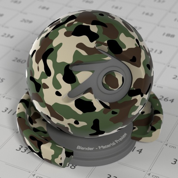 Camouflage Material for Cycles preview image 2